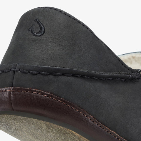 Moloā Slipper  -  Black / Dk Java