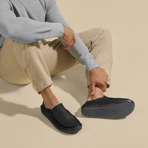 Moloā Slipper  -  Black / Dk Java