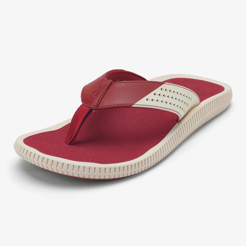 Ulele  -  Off White / Deep Red