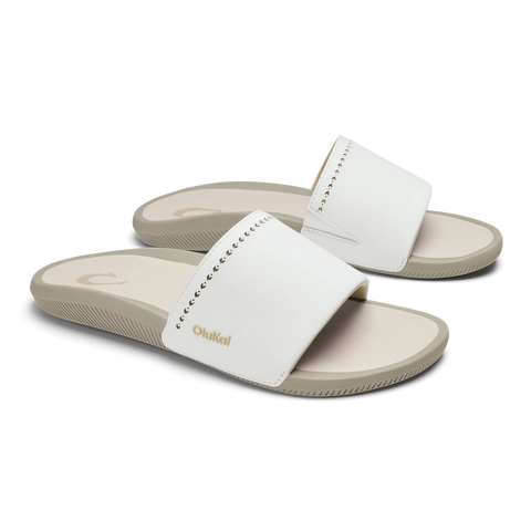 Ulele Slide  -  Bright White / Tapa